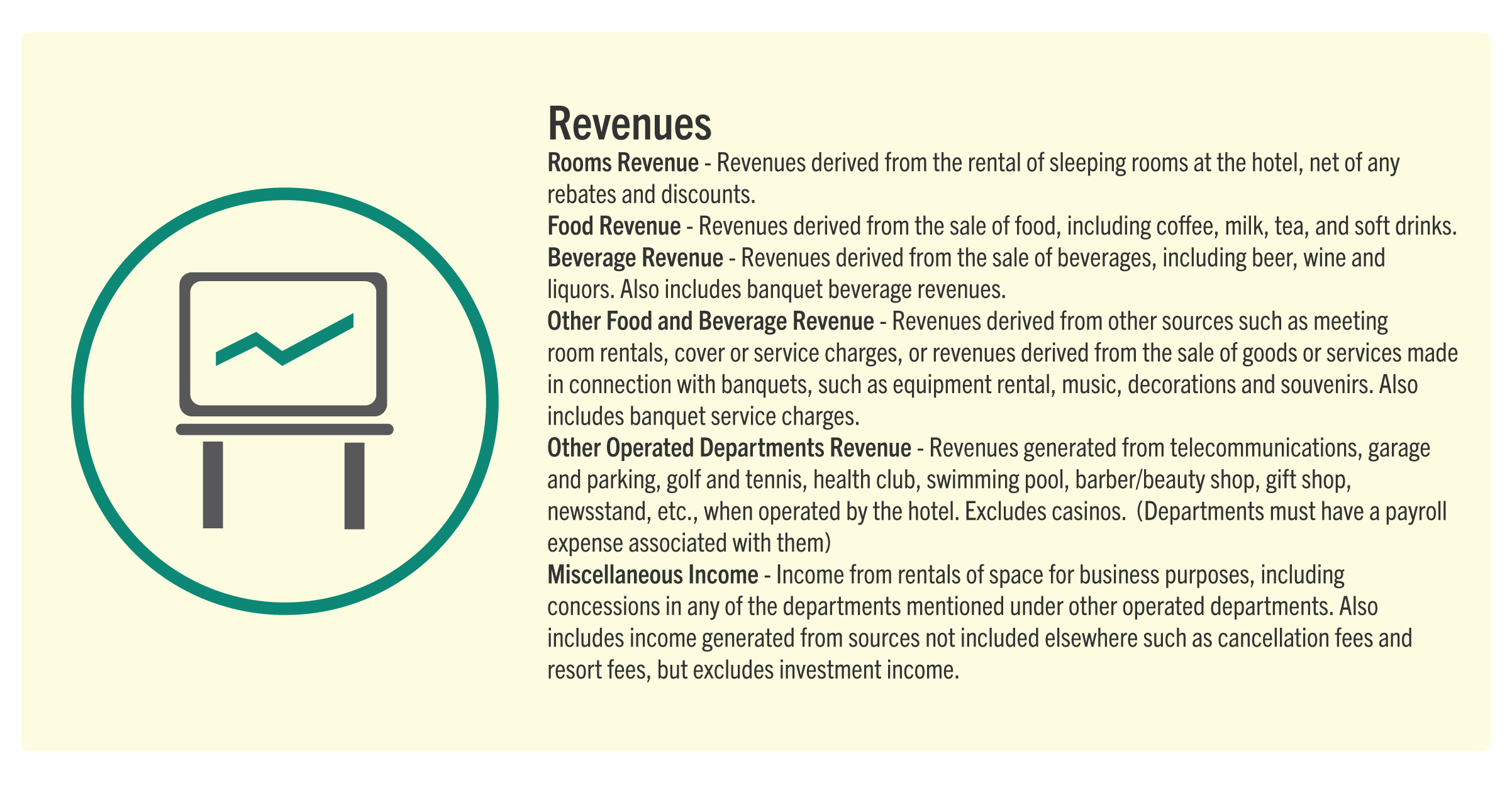 P&L statement revenue sources breakdown