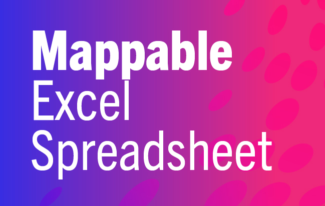 Mappable Excel Spreadsheet