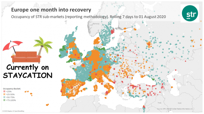 Staycations bolster European hotel occupancy