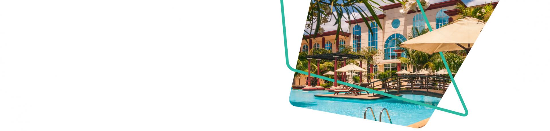 pool side at a hotel