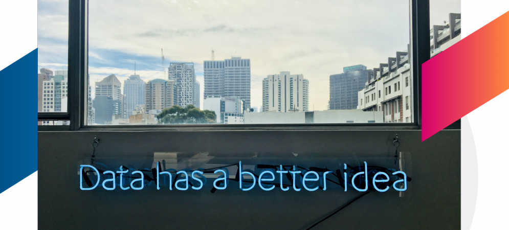 Neon sign - Data has a better idea